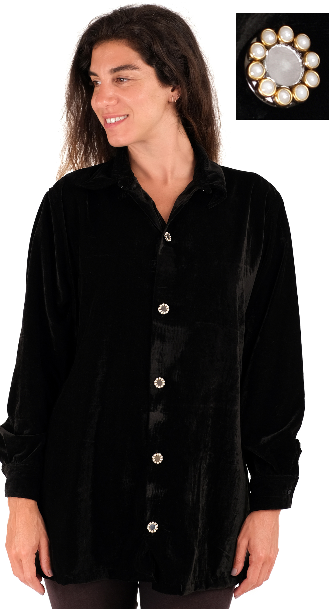 Black Velvet Shirt