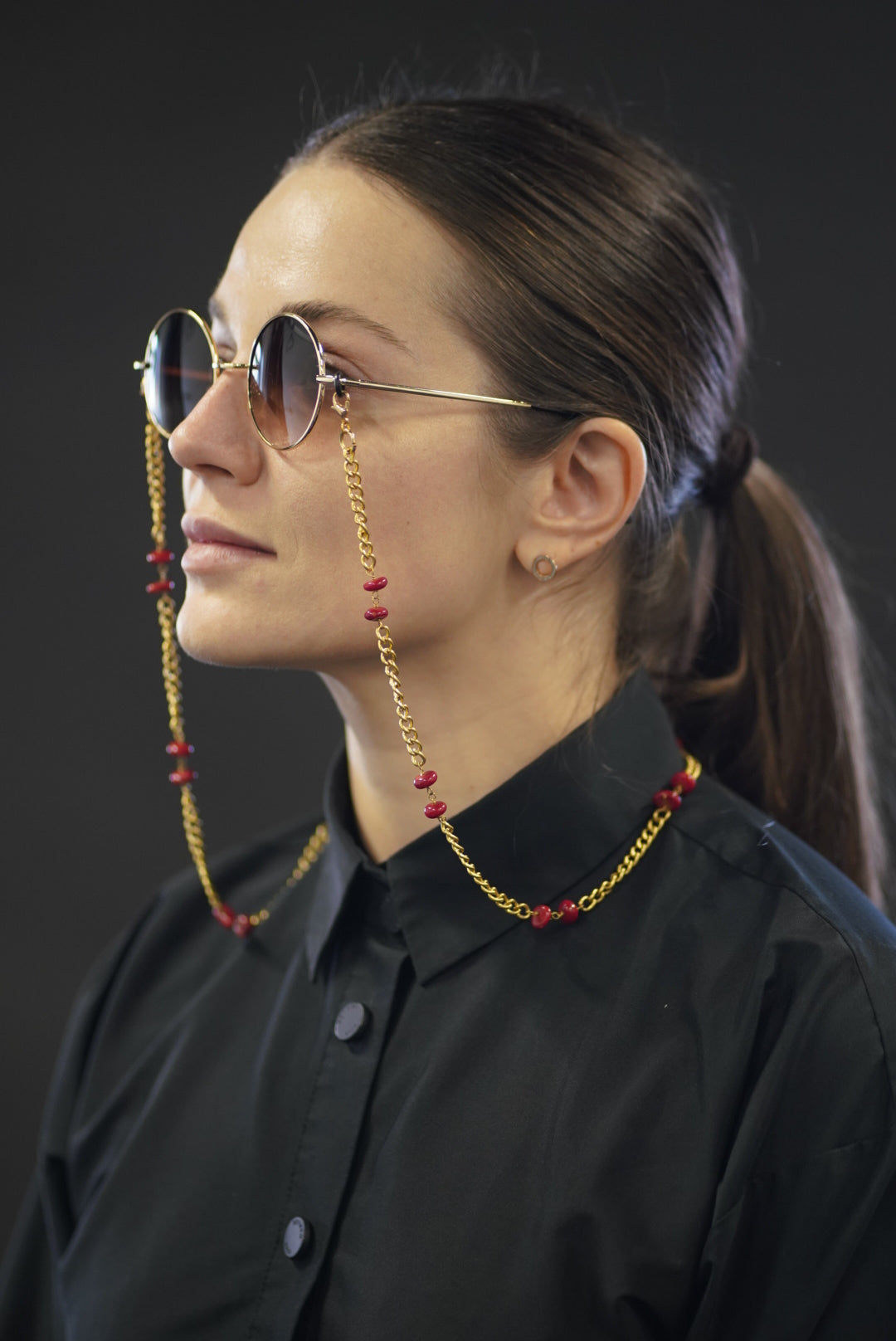 Red Coral Sunglasses Chain