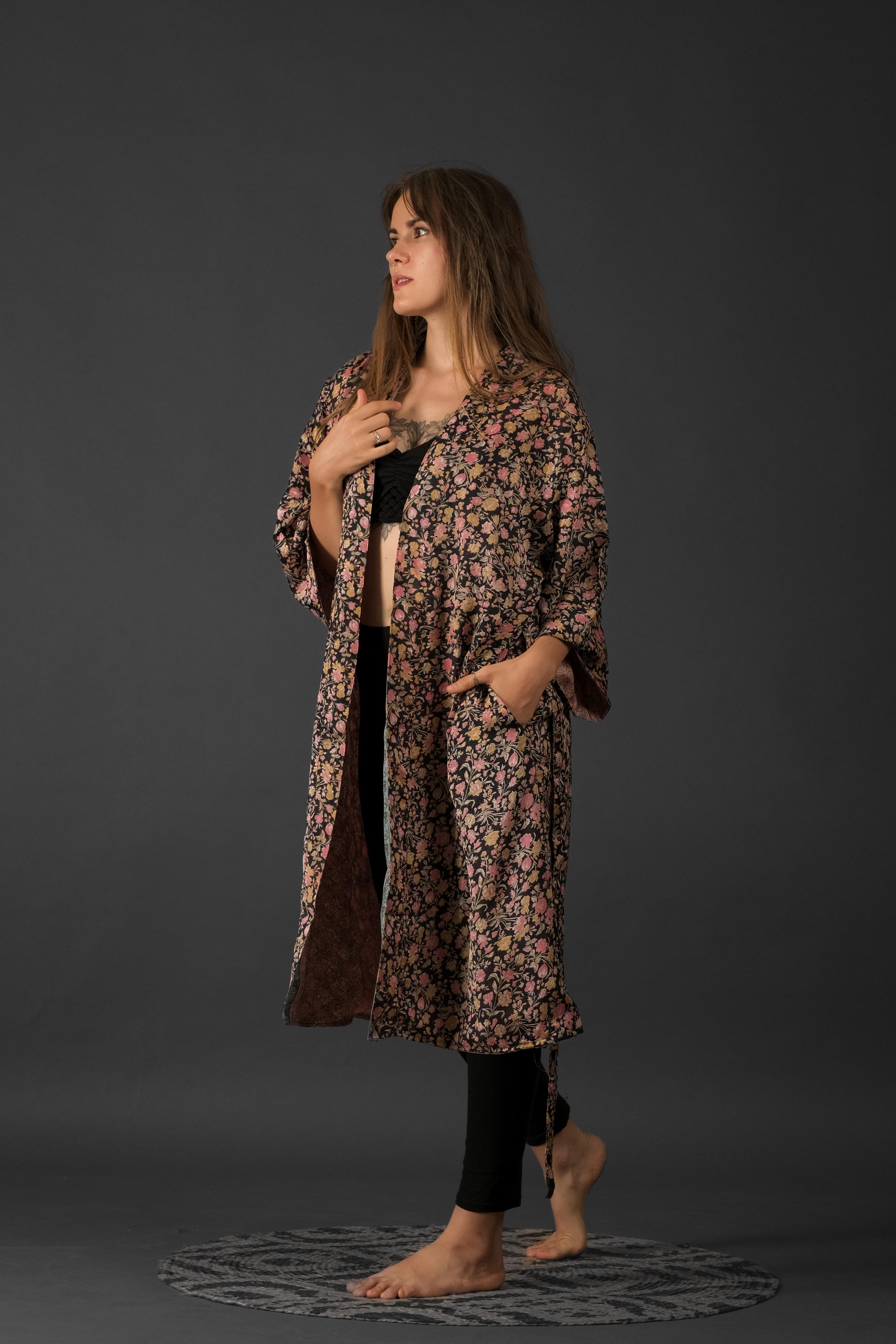 Reversible Saree Kimono Liz
