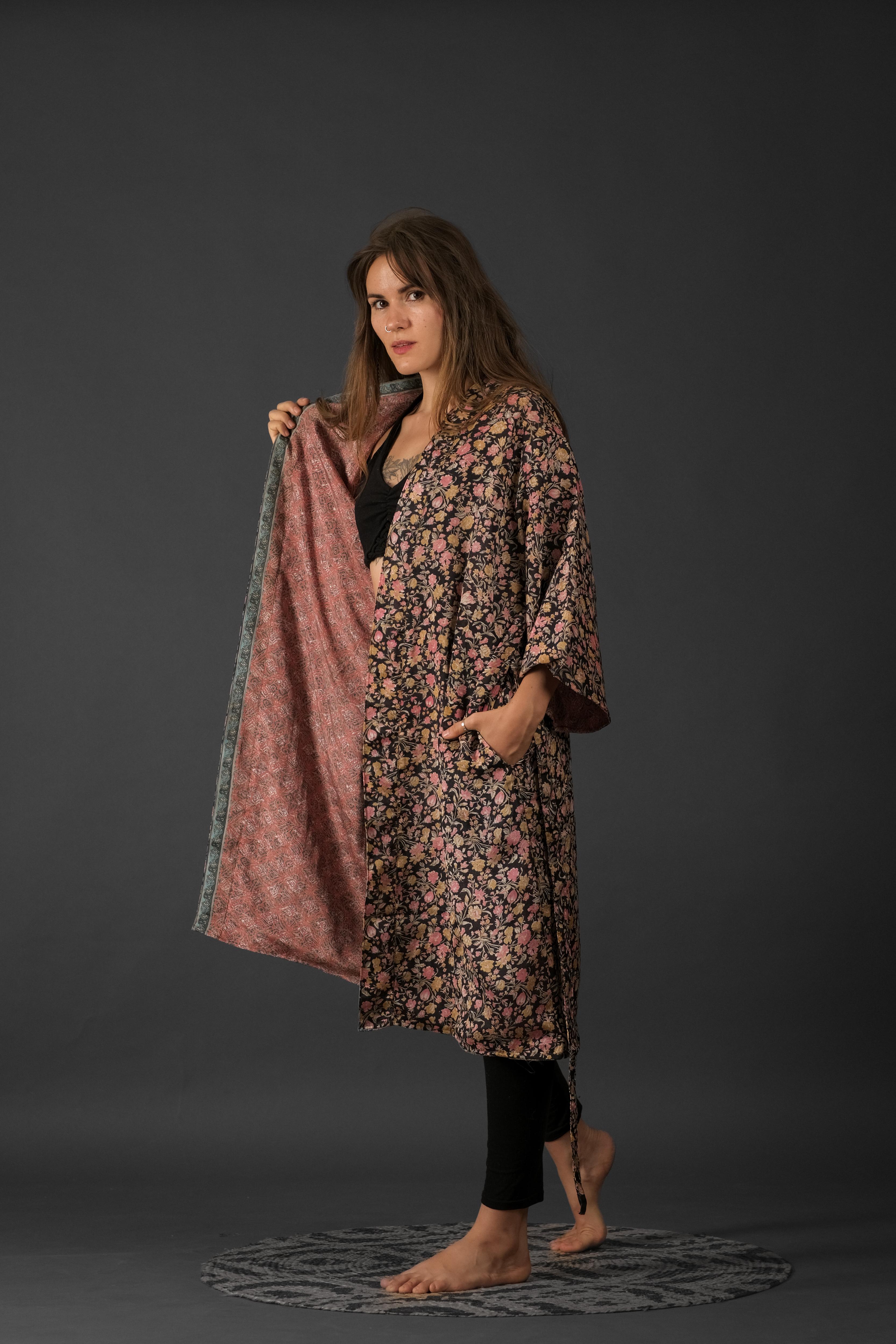 Reversible Saree Kimono Liz