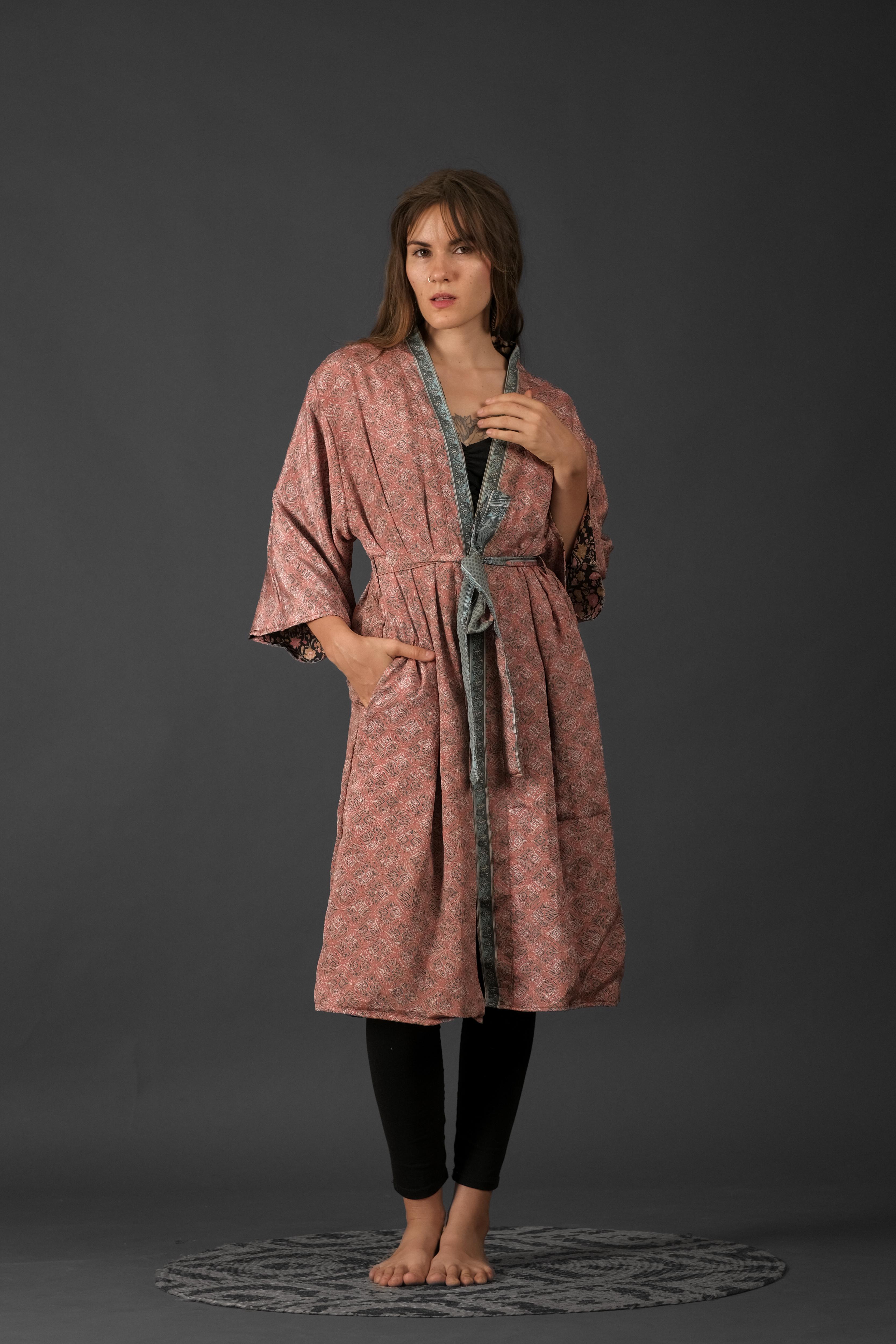 Reversible Saree Kimono Liz
