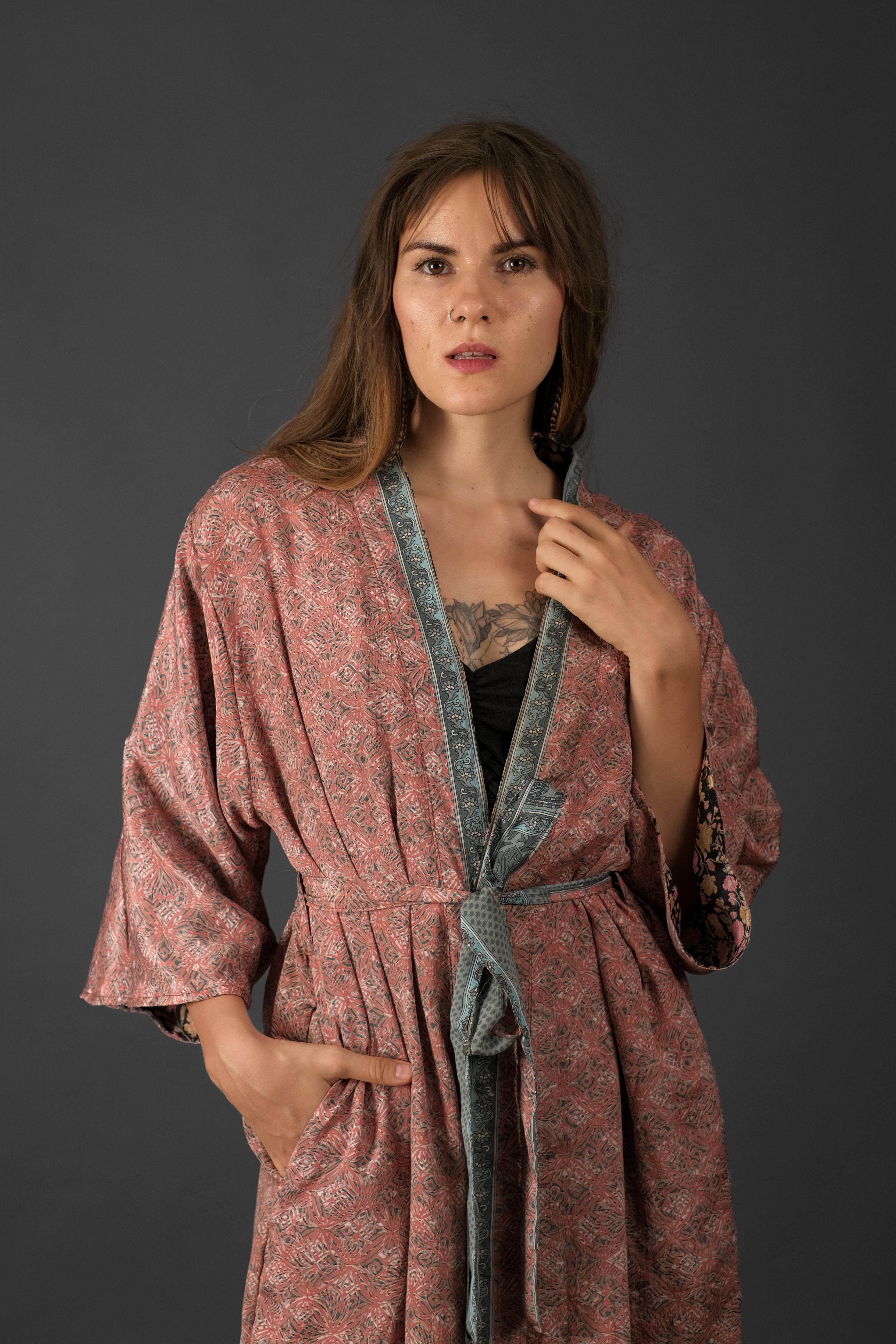 Reversible Saree Kimono Liz