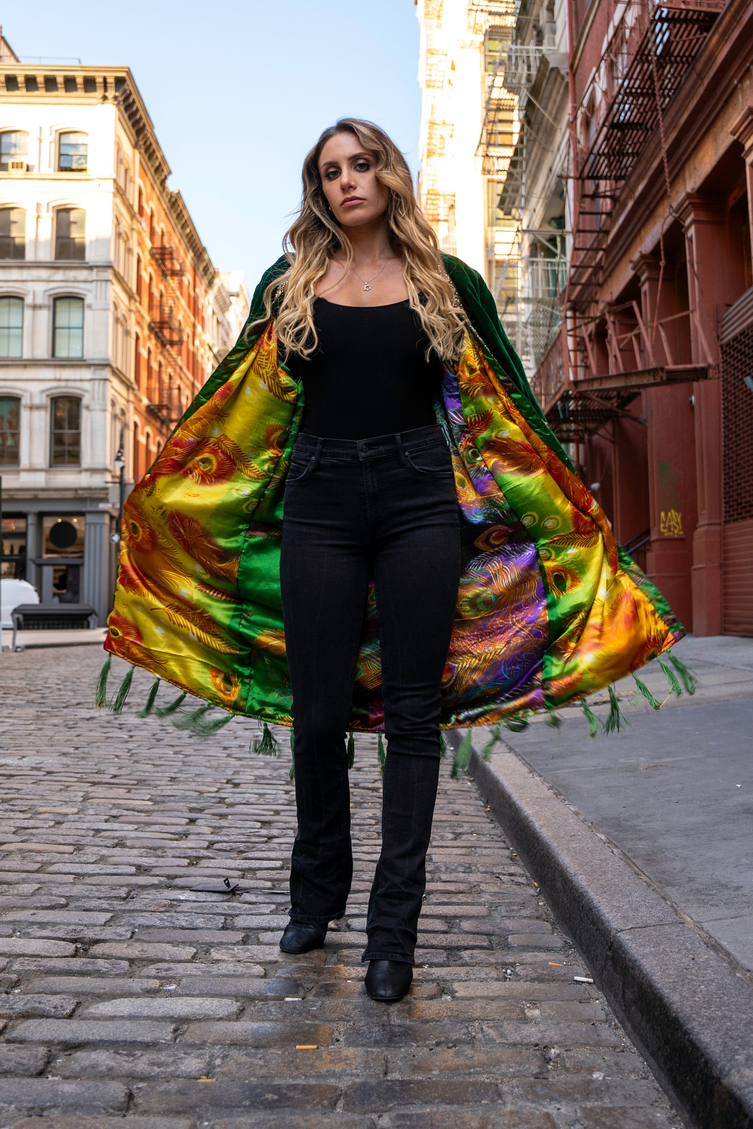 Velvet Kimono - Jade