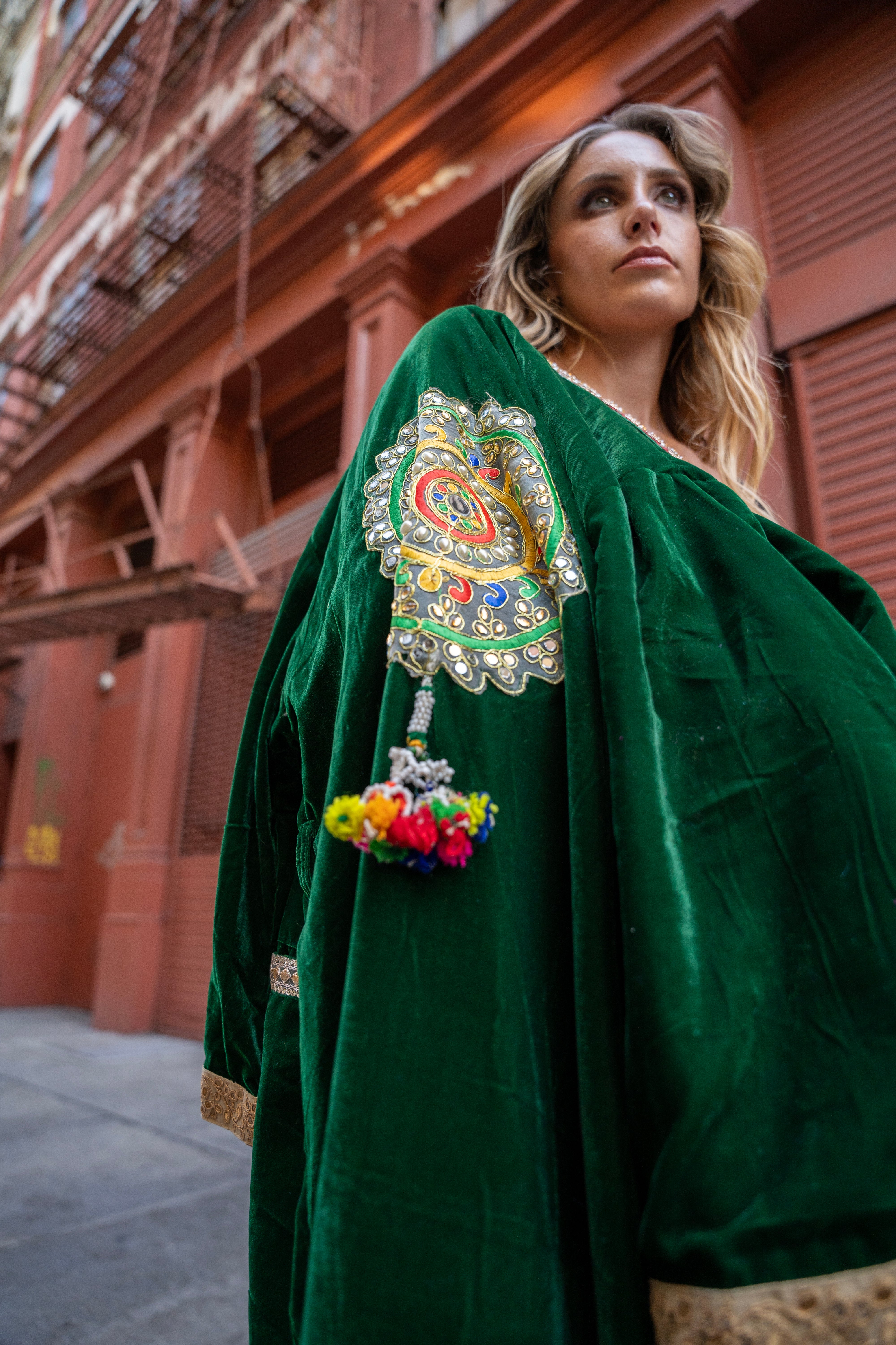 Velvet Kimono - Jade