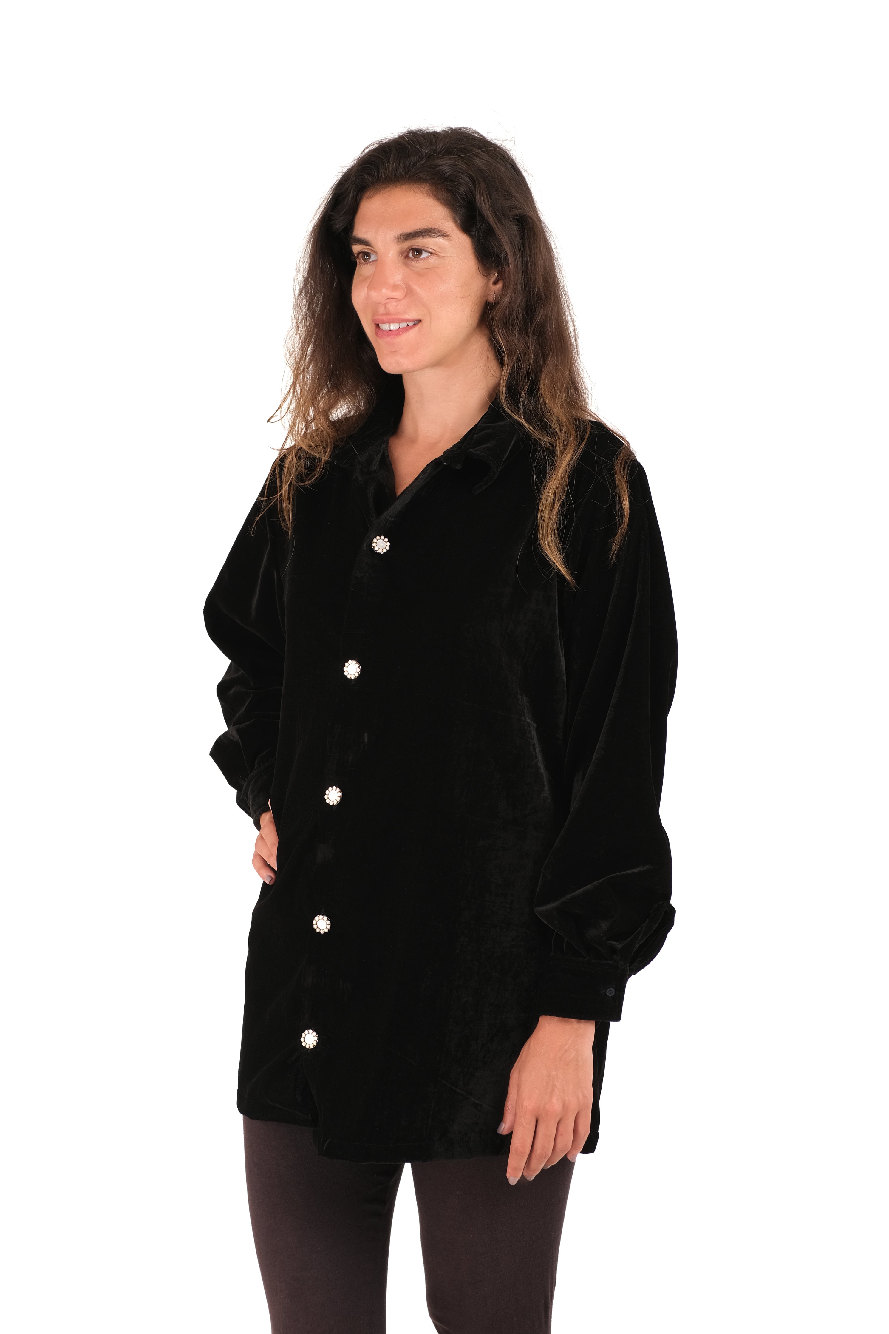 Black Velvet Shirt