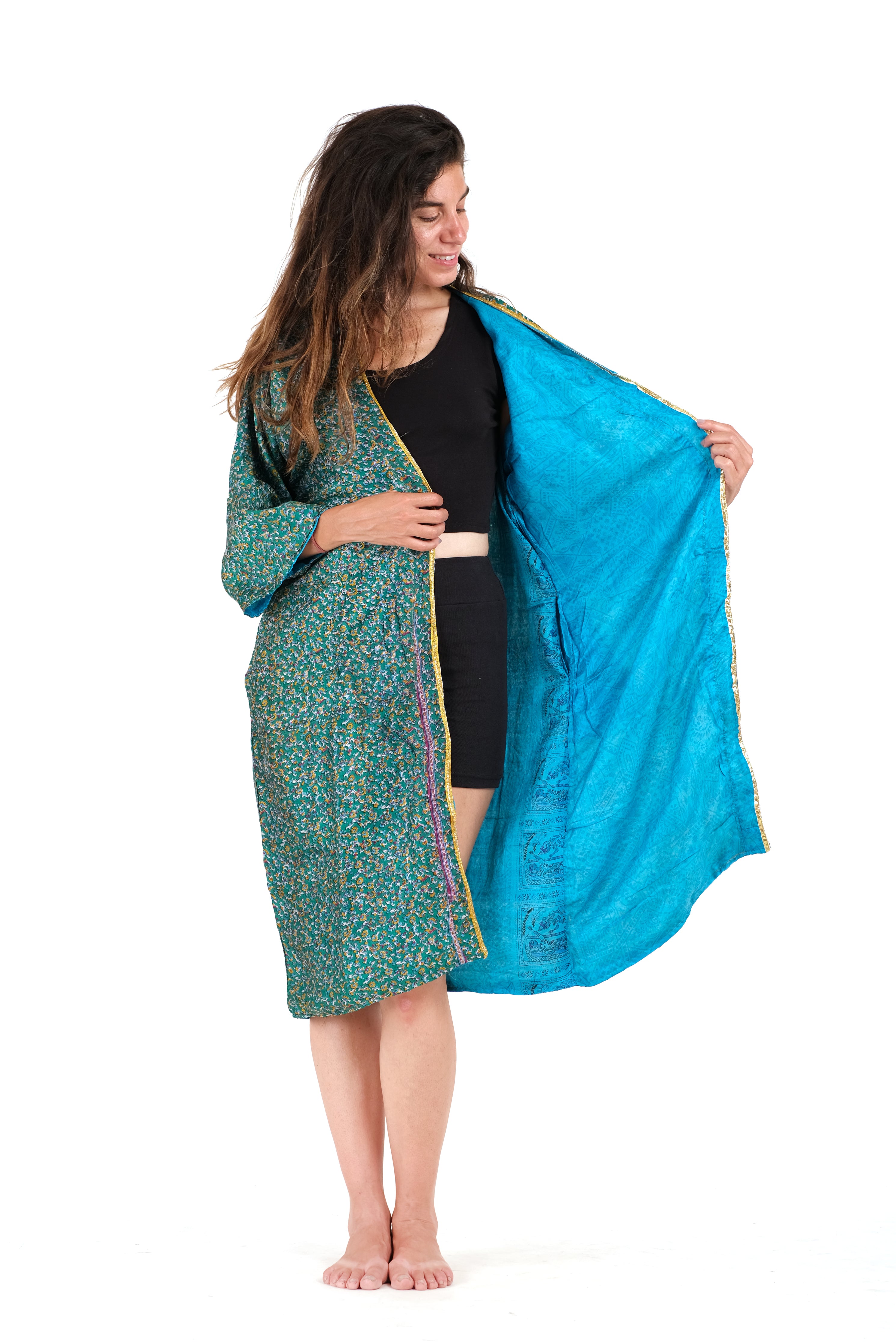 Freedom Reversible Saree Kimono