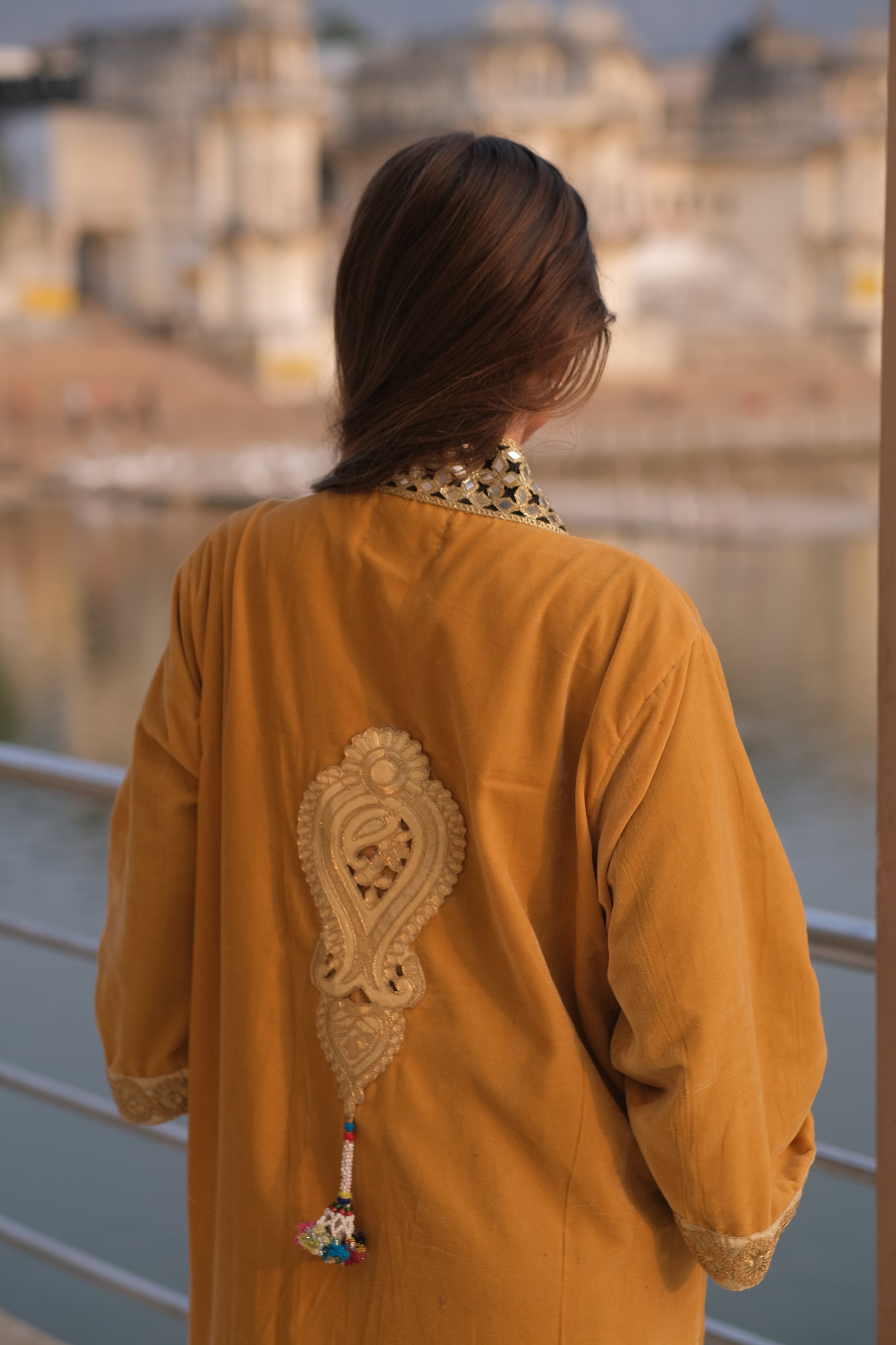 Velvet Kimono - Goldy
